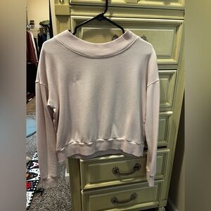 Aerie Pink Cropped Sweater